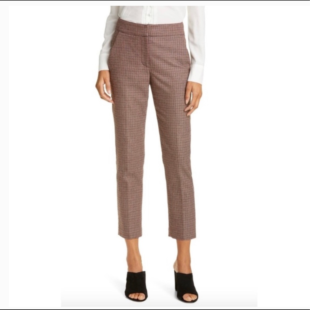 Veronica beard Gemini Check Crop Pants size 8